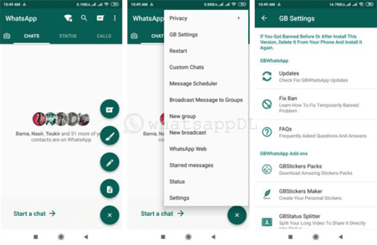 Application WhatsApp GB